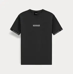 T-SHIRT WITH TAPE DETAILS